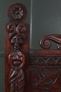 English Carved Oak Server c.1880