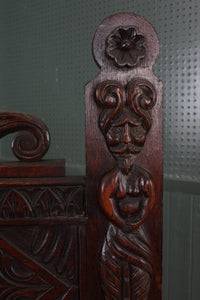 English Carved Oak Server c.1880