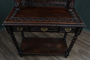 English Carved Oak Server c.1880