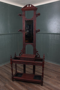 Carved French Mahogany Hallstand c.1900