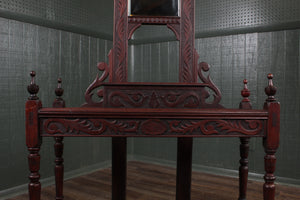 Carved French Mahogany Hallstand c.1900
