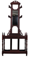 Load image into Gallery viewer, Carved French Mahogany Hallstand c.1900