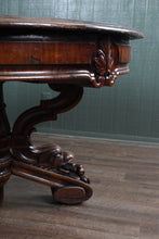 Load image into Gallery viewer, English Mahogany Leathered Center Table c1900