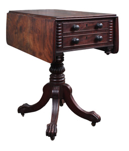 English Antique Regency Side Table in Mahogany c.1825