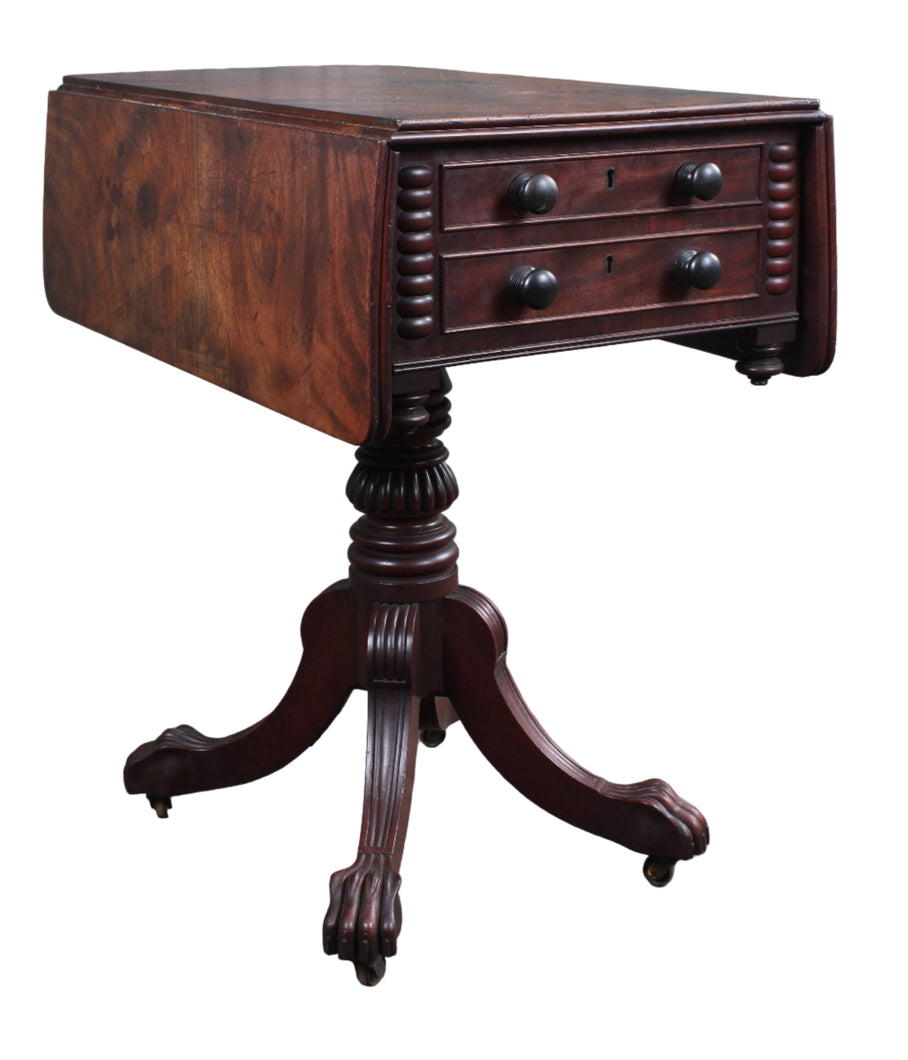 English Antique Regency Side Table in Mahogany c.1825
