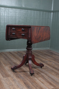 English Antique Regency Side Table in Mahogany c.1825