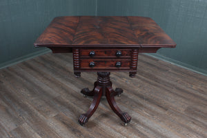 English Antique Regency Side Table in Mahogany c.1825