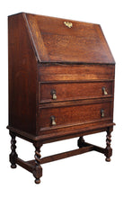 Load image into Gallery viewer, English Oak Bureau c.1900