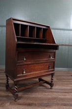 Load image into Gallery viewer, English Oak Bureau c.1900