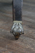 Load image into Gallery viewer, French Papier Mache Tray on Brass Footed Base c.1880
