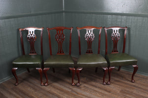 English Mahogany Chairs Set of 4