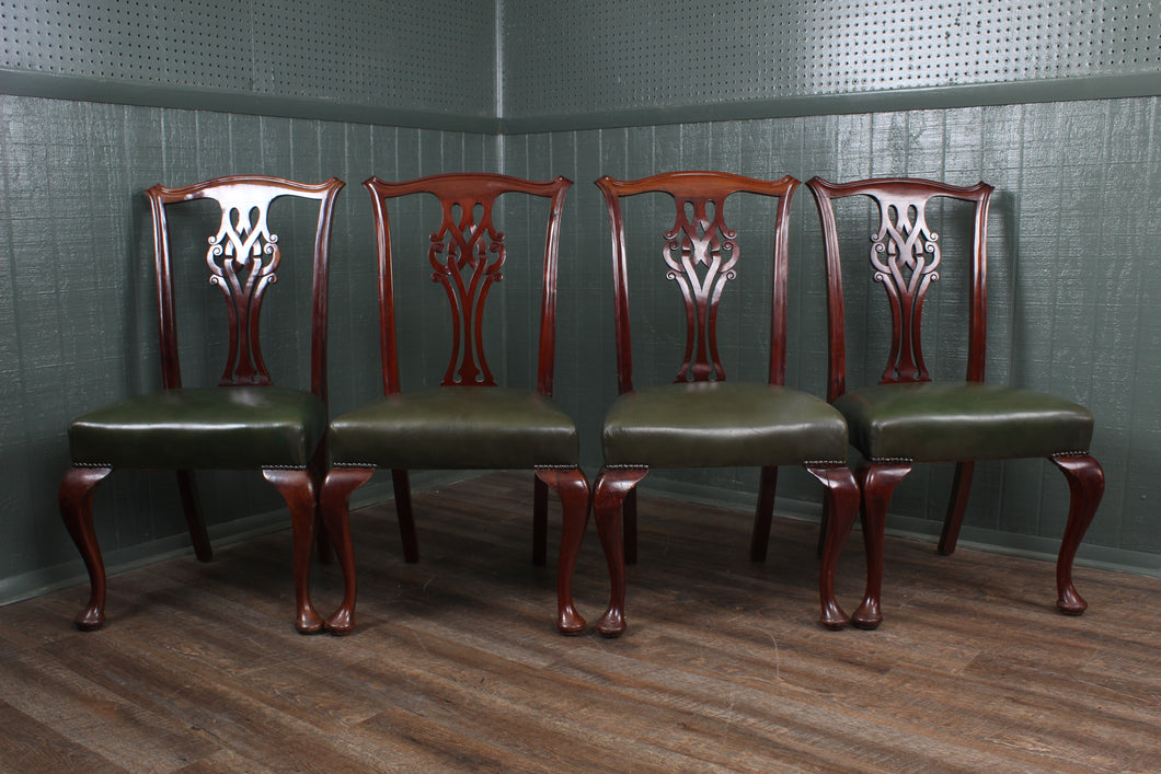 English Mahogany Chairs Set of 4