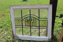 Load image into Gallery viewer, Antique English Stained Glass in Original Frame