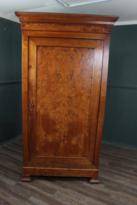 French Single Burl Wardrobe c 1870