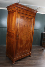 Load image into Gallery viewer, French Single Burl Wardrobe c 1870