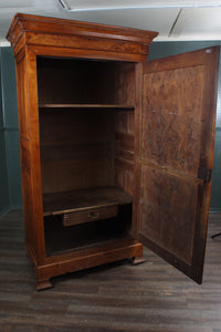French Single Burl Wardrobe c 1870