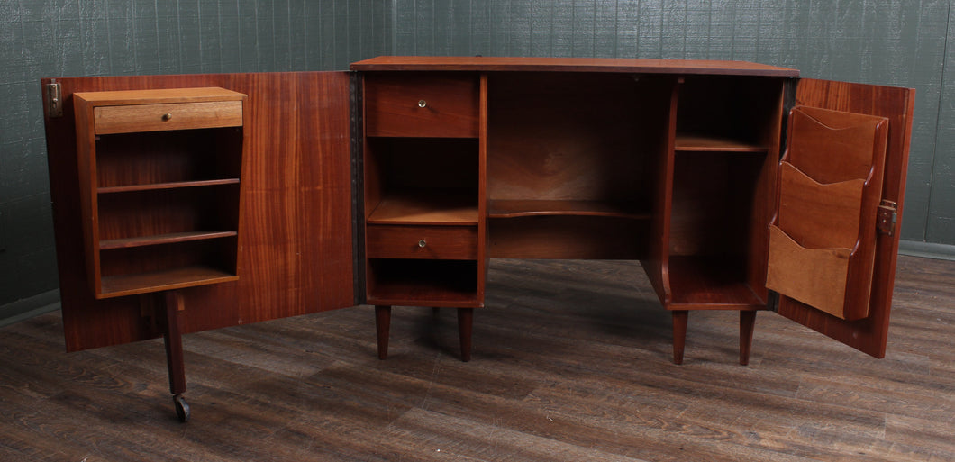 Midcentury teak metamorphic desk by Newcraft c.1960