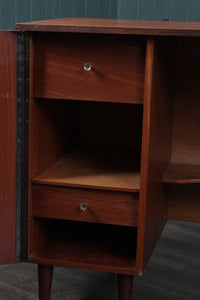 Midcentury teak metamorphic desk by Newcraft c.1960
