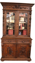 Load image into Gallery viewer, French Carved Oak Cabinet c.1880