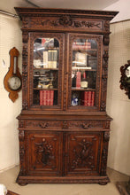 Load image into Gallery viewer, French Carved Oak Cabinet c.1880