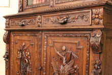 Load image into Gallery viewer, French Carved Oak Cabinet c.1880