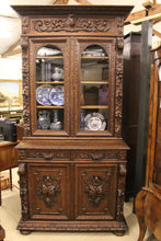 Load image into Gallery viewer, French Oak Bookcase over Cupboard c1880
