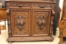 Load image into Gallery viewer, French Oak Bookcase over Cupboard c1880