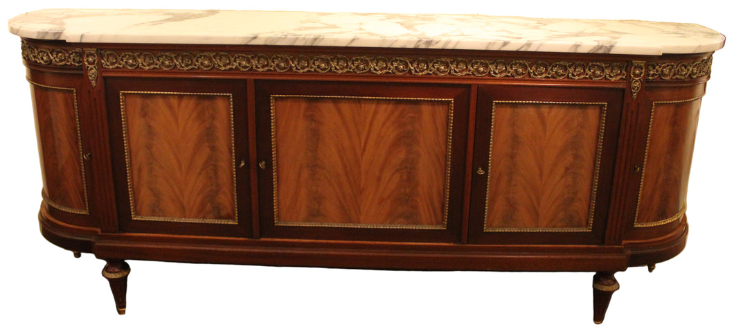 French Inlaid Louis XVI Style Credenza