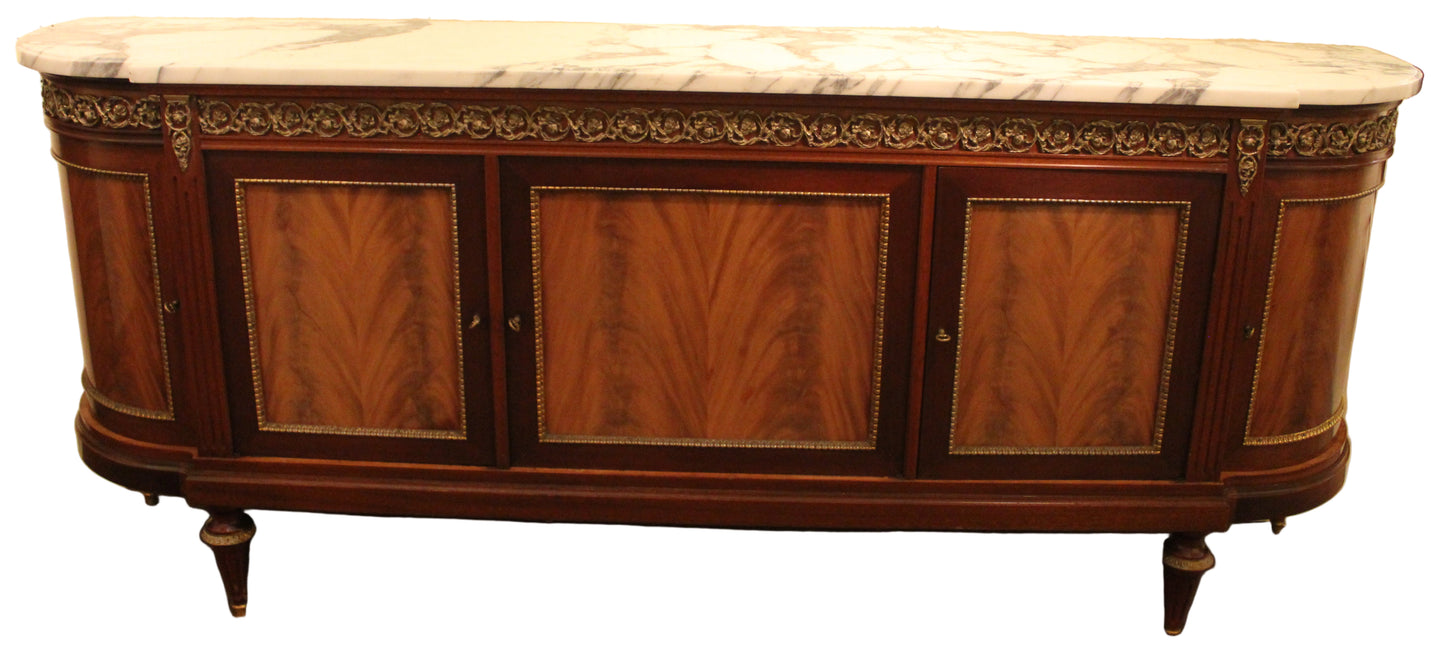 French Inlaid Louis XVI Style Credenza