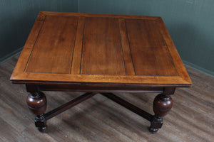 English Oak Drawleaf Table c.1900