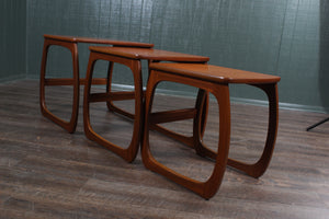 English Midcentury Teak Nest of Tables by Nathan c.1960