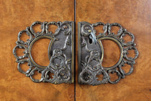Load image into Gallery viewer, English Burl Walnut Gentlemans Wardrobe c.1940