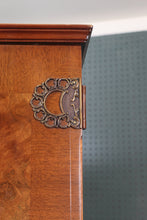 Load image into Gallery viewer, English Burl Walnut Gentlemans Wardrobe c.1940