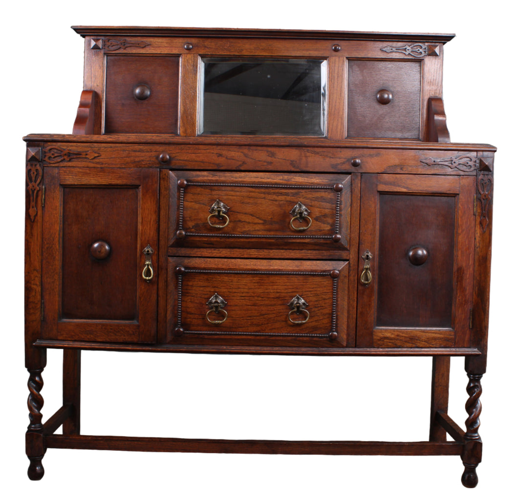 English Oak Sideboard c.1900