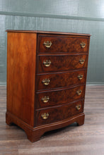 Load image into Gallery viewer, Petite English Burl Walnut Chest c.1900