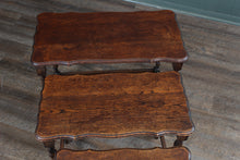 Load image into Gallery viewer, English Oak Barley Twist Nest of Tables c.1900