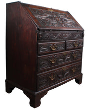 Load image into Gallery viewer, English Carved Oak Bureau c.1780