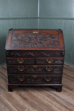 Load image into Gallery viewer, English Carved Oak Bureau c.1780