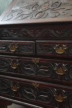 Load image into Gallery viewer, English Carved Oak Bureau c.1780