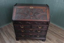 Load image into Gallery viewer, English Carved Oak Bureau c.1780