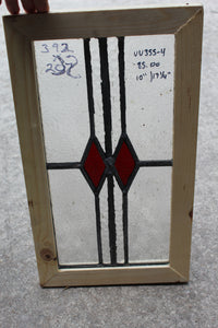 Antique English Stained Glass in Shipping Frame