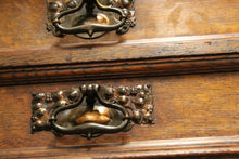 Load image into Gallery viewer, English Carved Oak Mirrored Sideboard c.1870 - 1890