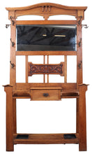 Load image into Gallery viewer, English Oak Art Nouveau Hallstand c.1900