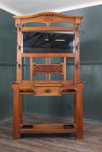 Load image into Gallery viewer, English Oak Art Nouveau Hallstand c.1900