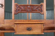 Load image into Gallery viewer, English Oak Art Nouveau Hallstand c.1900