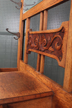 Load image into Gallery viewer, English Oak Art Nouveau Hallstand c.1900