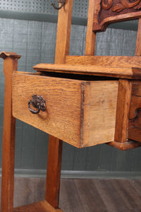 English Oak Art Nouveau Hallstand c.1900