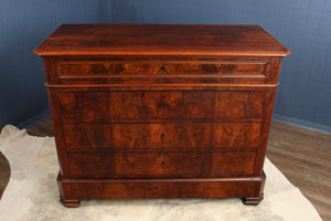 French Burl Walnut Commode c.1850