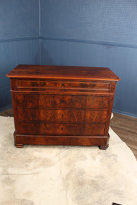 French Burl Walnut Commode c.1850