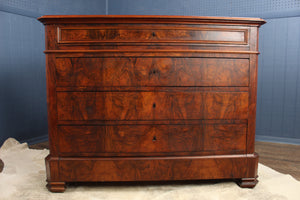 French Burl Walnut Commode c.1850